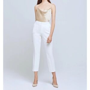 L'AGENCE Sawyer trouser pant in ivory 6